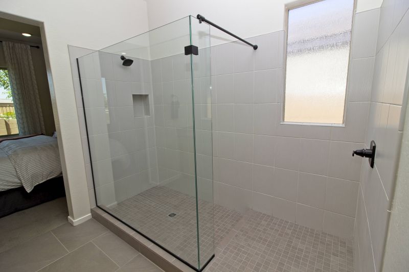 Tile and Glass Shower Walls